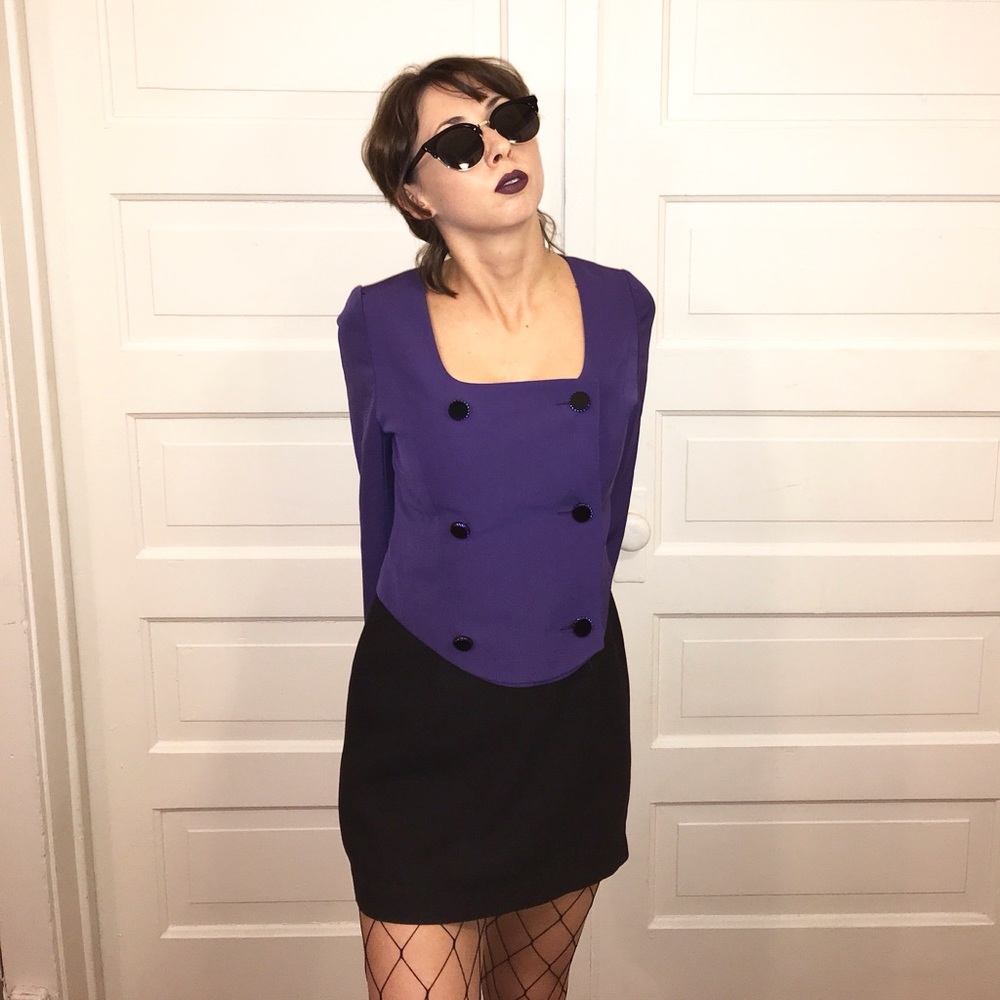 Chloe Vintage Skirt Suit Jacket Small Medium 27”